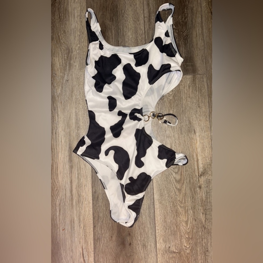 Cow Print Bodysuit S